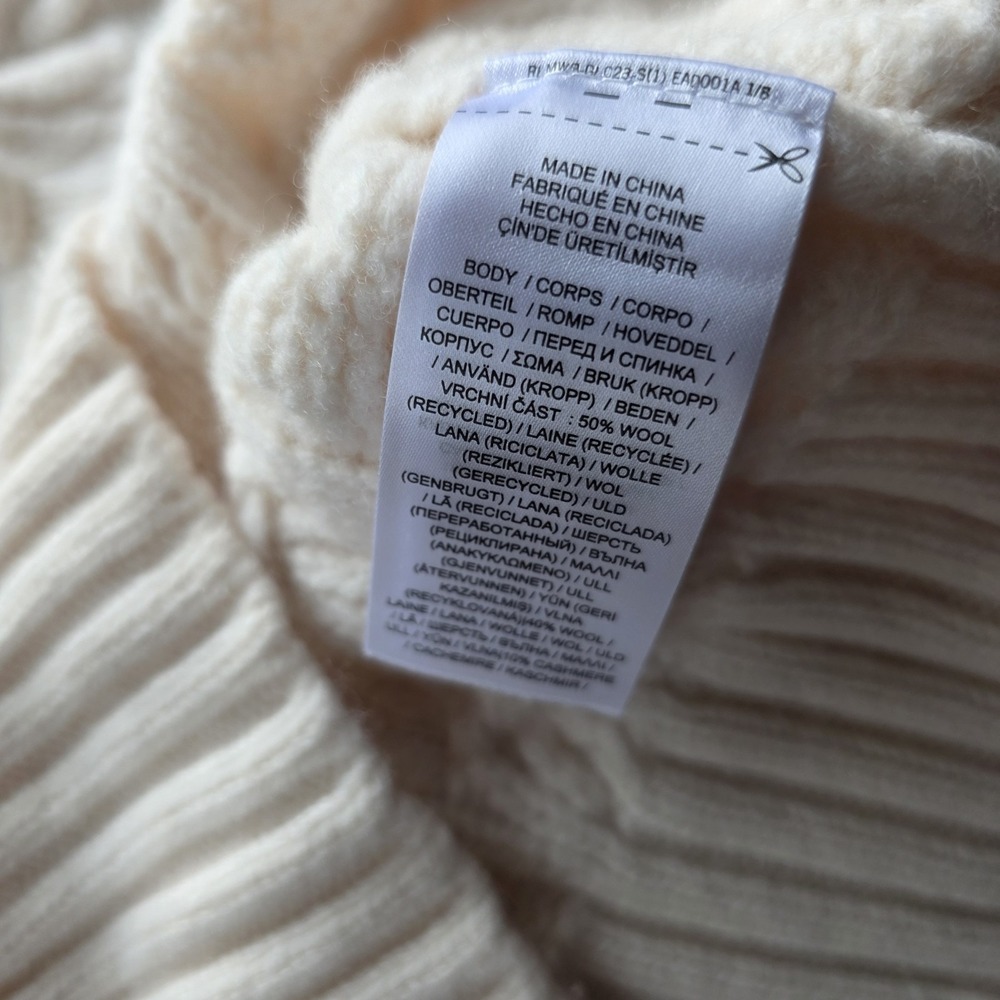 Ralph Lauren Aran‎ Knit Wool Cashmere Sweater M - Picture 5 of 10